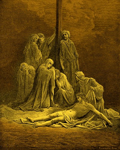 A halott Krisztus - Biblia alkotó: Gustave Dore