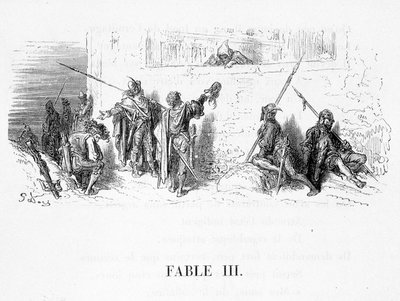 A patkány, aki kivonult a Világból Jean de La Fontaine meséiben. Illusztráció: Gustave Doré. alkotó: Gustave Dore