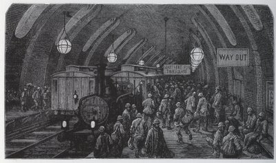 A munkásvonat - alkotó: Gustave Dore