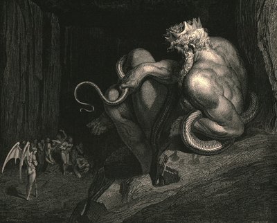 Ott áll Minos, c1890. alkotó: Gustave Dore