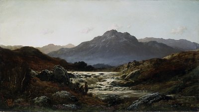 Torrent In The Highlands (olaj, vászon) alkotó: Gustave Dore