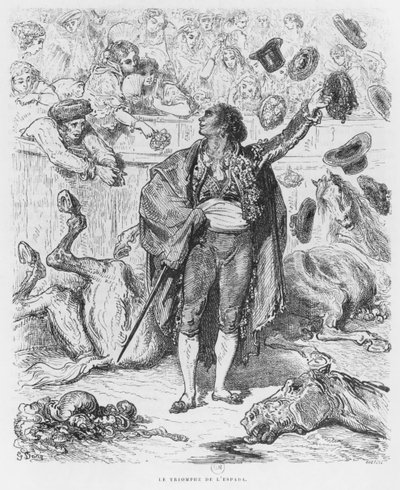 Egy matador diadala, Boetzel metszete alkotó: Gustave Dore