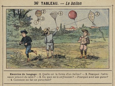 Le léggömb (színes tagok) alkotó: Gustave Fraipont