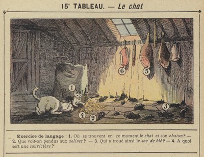 Le chat (színes litho) alkotó: Gustave Fraipont