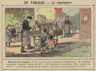 A daráló (színes litho) alkotó: Gustave Fraipont