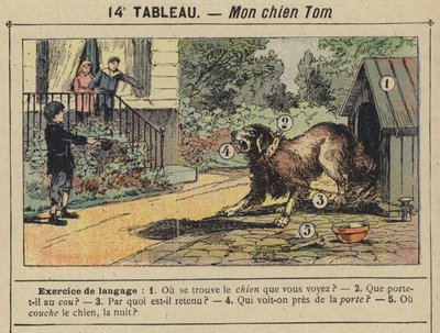 Tom kutyám (színes litho) alkotó: Gustave Fraipont