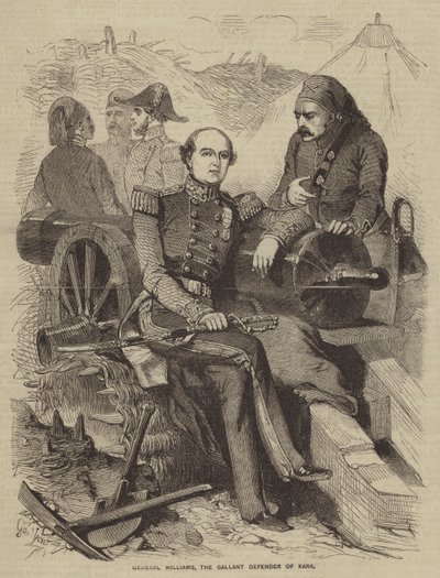 Williams tábornok, Kars gáláns védelmezője alkotó: Gustave Janet