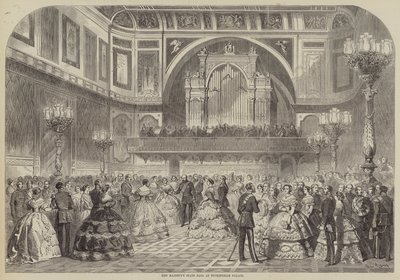 Őfelsége állambálja a Buckingham-palotában alkotó: Gustave Janet
