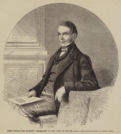 Lord Cowley, Őfelsége nagykövete a francia udvarnál alkotó: Gustave Janet