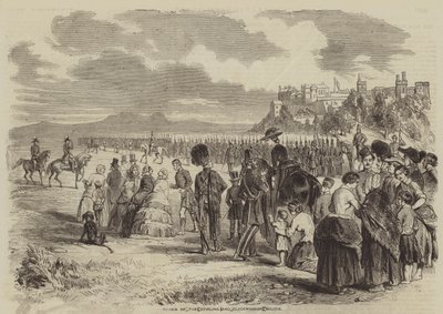A Stirling és Clackmannan Milícia áttekintése alkotó: Gustave Janet