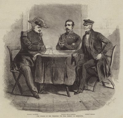 A Sebastopol elleni végső támadást megelőző haditanács alkotó: Gustave Janet