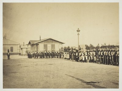 Könnyűgyalogos katonák, Camp de Châlons alkotó: Gustave Le Gray