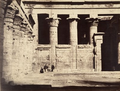 Edfu temploma, 1867. alkotó: Gustave Le Gray