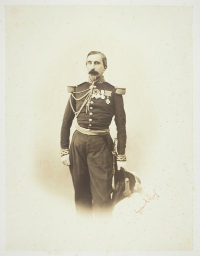 Cím nélkül [francia tiszt], 1857. alkotó: Gustave Le Gray