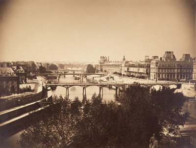 [Kilátás a Szajnáról, Párizs], 1857. alkotó: Gustave Le Gray