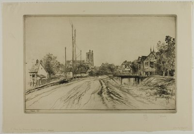 Az Új-csatorna zsilipje, Troyes alkotó: Gustave Leheutre