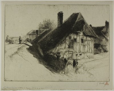 Alacsony ülőhelyű parasztlakás, Troyes alkotó: Gustave Leheutre