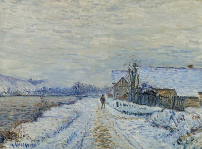 A hó hatása Tournedosban, 1899 alkotó: Gustave Loiseau