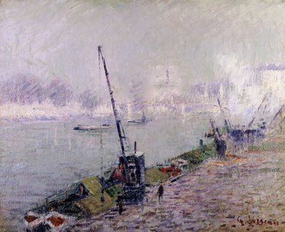 Párizs, a Henri IV híd, reggel; Párizs, Pont Henri IV, reggel, alkotó: Gustave Loiseau