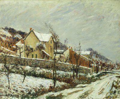 Falu a hóban; Falu a hóban, 1911 alkotó: Gustave Loiseau