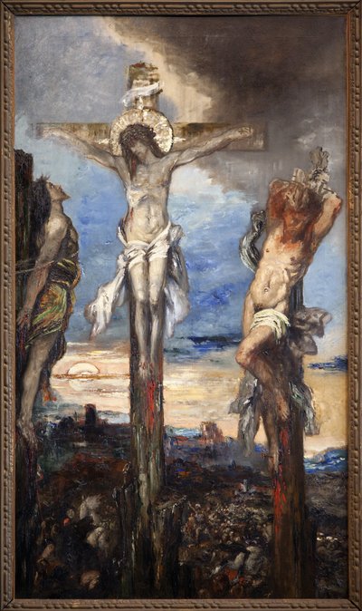 Krisztus és a két tolvaj alkotó: Gustave Moreau