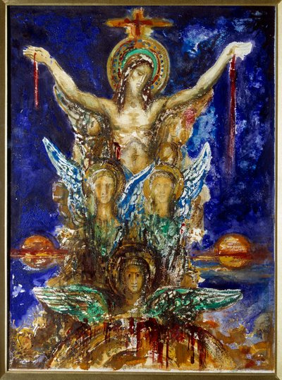 Gustave Moreau Krisztus, a Megváltó akvarellje alkotó: Gustave Moreau