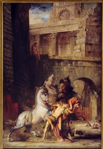 Diomede Devore a lovaitól Gustave Moreau festménye (1826-1898) 1865 V. 1,38x0,84 m Rouen, Musee des Beaux Arts alkotó: Gustave Moreau