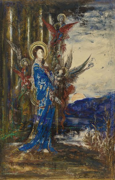 ""a bizonyítékok"" Gustave Moreau (1826-1898) akvarellje Magángyűjtemény alkotó: Gustave Moreau