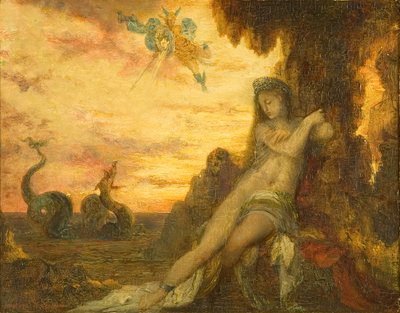 Perszeusz és Androméda, 1870 körül (olaj, panel) alkotó: Gustave Moreau