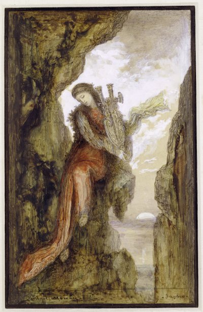 Sappho a sziklán alkotó: Gustave Moreau