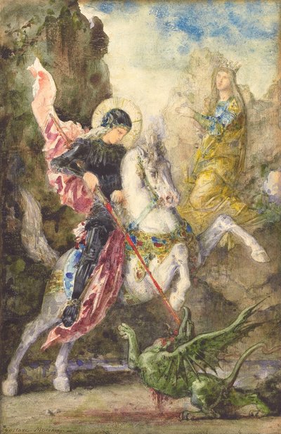 Szent György és a sárkány, 1869 alkotó: Gustave Moreau
