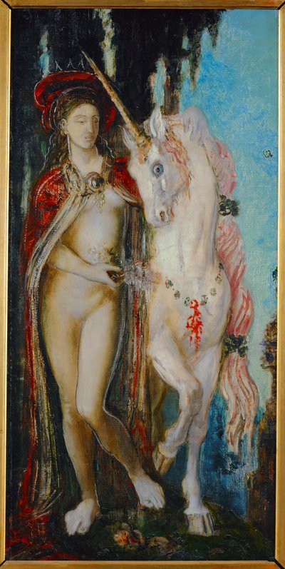The Unicorn (festmény vászonra) alkotó: Gustave Moreau