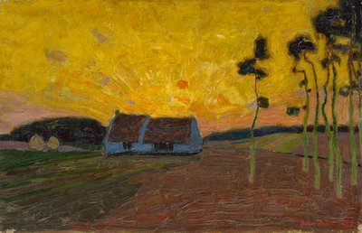 Táj Sint-Martens-Latemben alkotó: Gustave de Smet