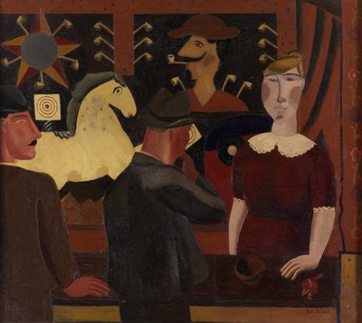 A lövöldözős galéria (olaj, vászon) alkotó: Gustave de Smet