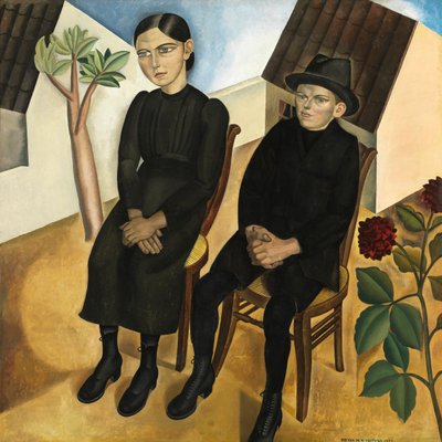 Gaston és nővére alkotó: Gustave Van de Woestyne