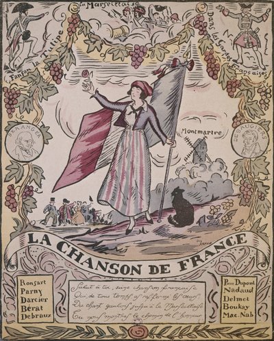 A francia dal allegóriája (színes litó) alkotó: Guy Arnoux
