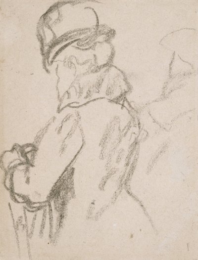 Mademoiselle Pouvereau (szén, papír) alkotó: Gwen John