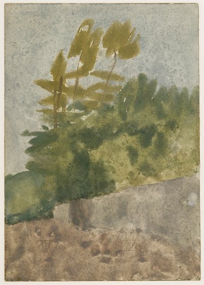 Fák (akvarell, gouache és ceruza papíron) alkotó: Gwen John