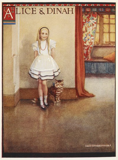 Alice és Dinah a cirmos macska alkotó: Gwynedd M. Hudson