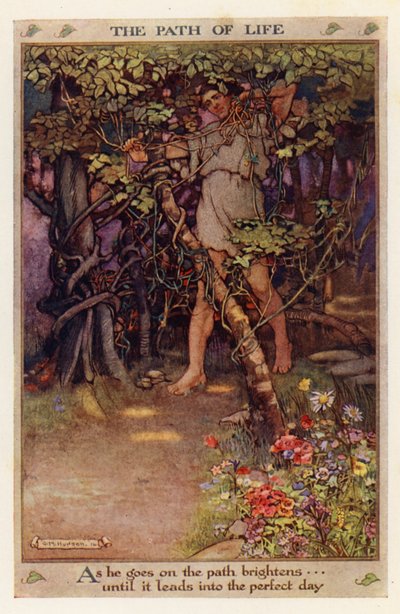 Az élet útja (színes litográfia) alkotó: Gwynedd M. Hudson