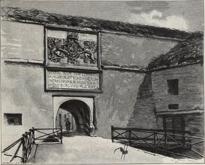 A komáromi régi erőd kapuja, 1890-es évek alkotó: Gyula Háry