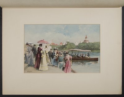 Gondola leszálló, Északi-lagúna alkotó: H.D. Nichols
