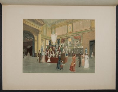 A francia szekcióban, a gyáripar épületében alkotó: H.D. Nichols