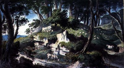 Tájkép, tehenekkel és birkákkal alkotó: H.F. 1751-1812 Aylesford