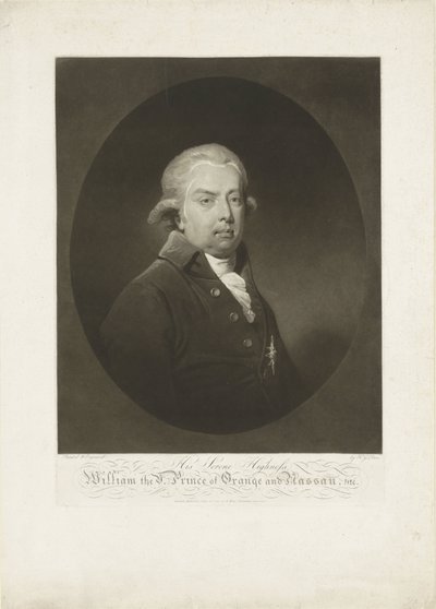 V. Vilmos, Orange-Nassau hercegének portréja alkotó: H.G. Does