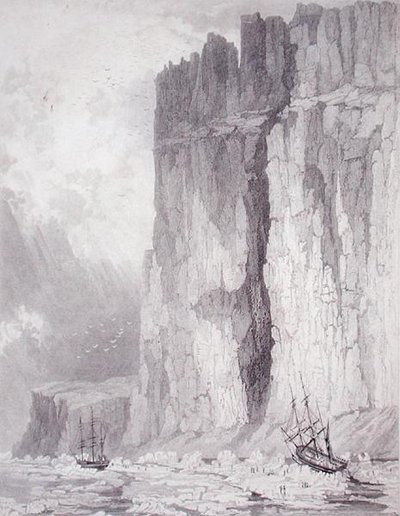 H.M. Ships Hecla & Fury, 1825. augusztus 1., a „Journal of a Third Voyage for the Discovery of a North West Passage from the Atlantic the Pacific, 1824-25-ben előadva a HM Hecla és Fury hajóin, azzal a kísérlettel eléri a sz alkotó: H.N. (after) Head