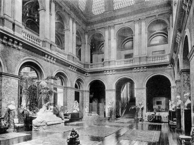 The Great Hall, Bridgewater House, 1908. alkotó: HN King