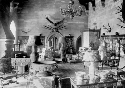The Great Hall, Warwick Castle, 1924-1926. alkotó: HN King