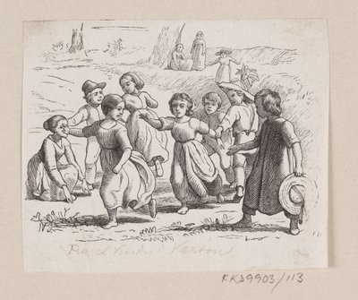 Illusztráció a "Vartou ablakból" című filmhez, H.C. Andersen, "Tündérmesék és történetek", 2. kötet alkotó: H.P. Hansen