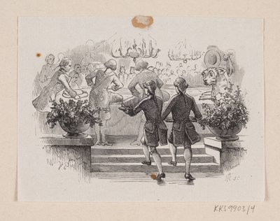 Illusztráció a "Fireworks"-hez H.C. Andersen, "Tündérmesék és történetek", 1. kötet alkotó: H.P. Hansen